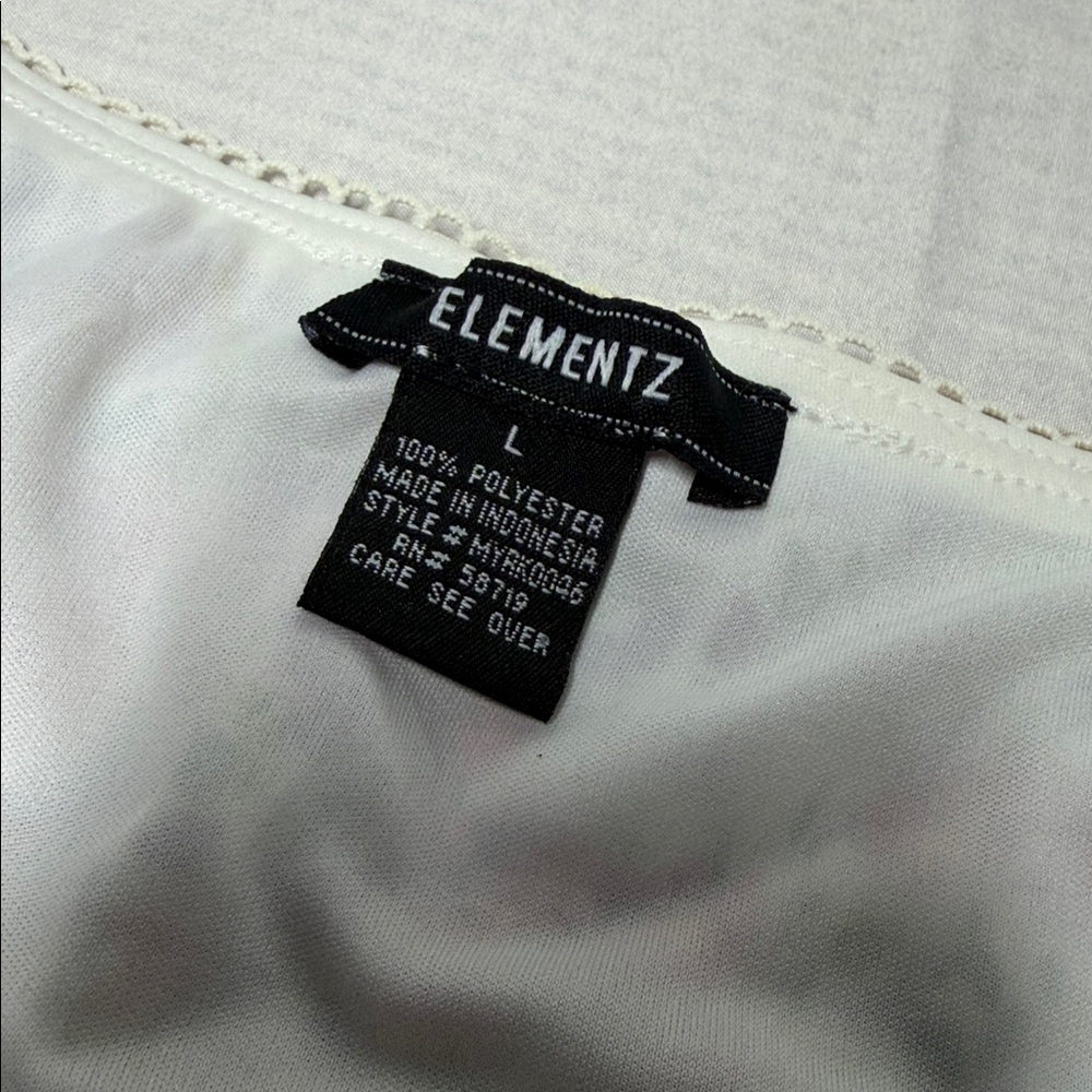 Elementz pink white chiffon Multicolor Floral A-Line Skirt with ruffles large - Picture 3 of 6